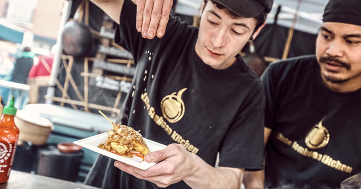 Street food vendors at Seaham Food Festival